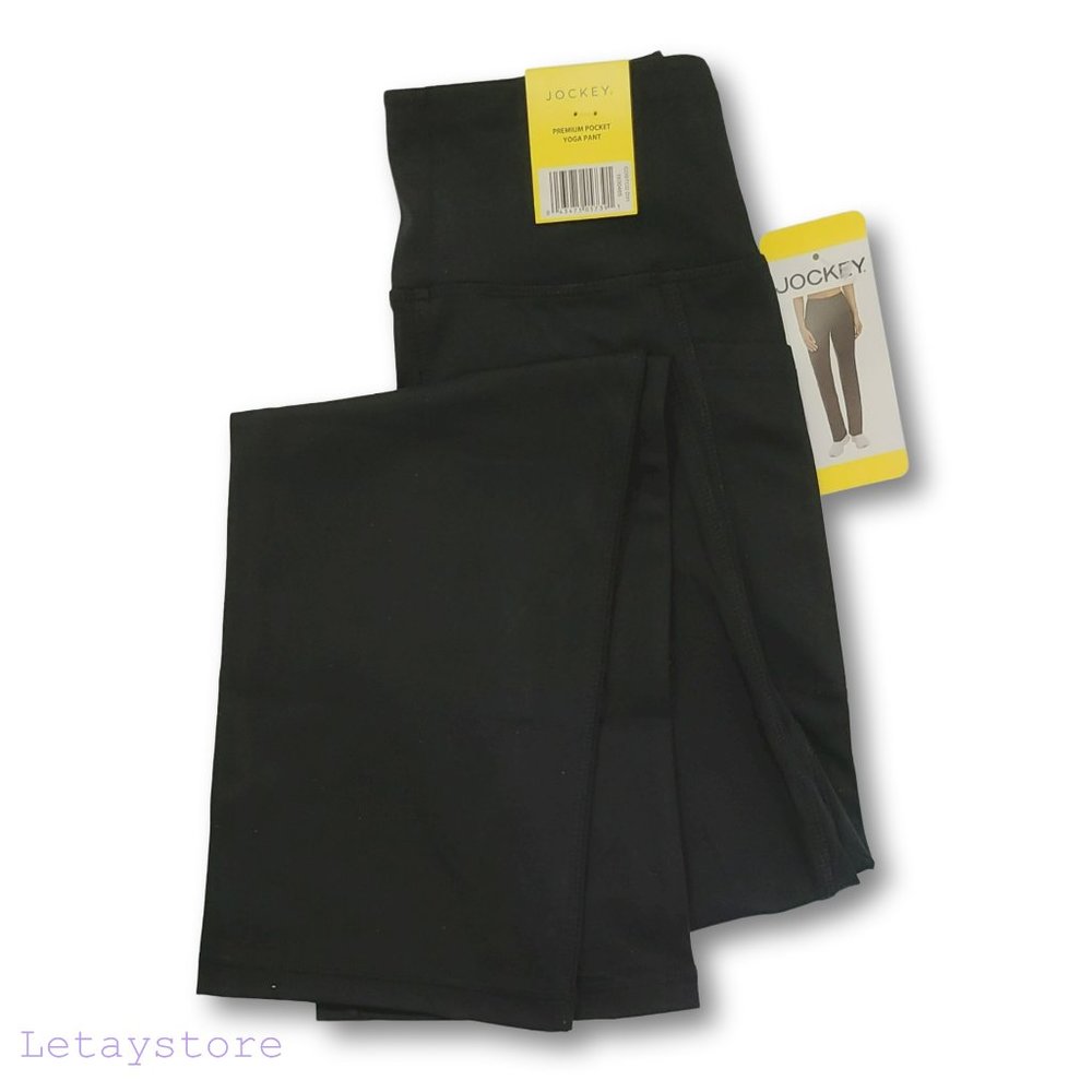 NWT Jockey High-Rise Side Pockets Moisture Wicking Active Yoga Pants - Picture 8 of 8
